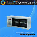 Stainless steel commercial freezer cabinet mini bar with refrigerator display topping